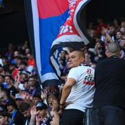 Bătălia galeriilor la FCSB - Corvinul. Peluza Sud Steaua a fost prezentă alături de hunedoreni / foto: Ionuț Iordache (GSP)