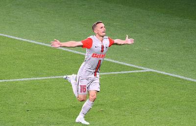 Marius Ștefănescu a marcat la debutul pentru FCSB și are gânduri mari: „Grupele Champions League și titlul”