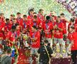 FCSB - Hunedoara, imagini de la decernarea trofeului