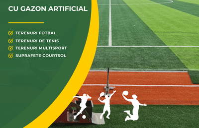 Terenuri Sportive de Vis cu Gazon Sintetic și Sisteme CourtSol
