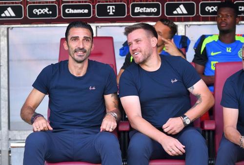 Charalambous și Pintilii, antrenorii de la FCSB/ foto: GSP