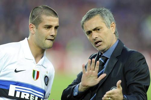 Cristi Chivu și Jose Mourinho/ foto: Imago Images
