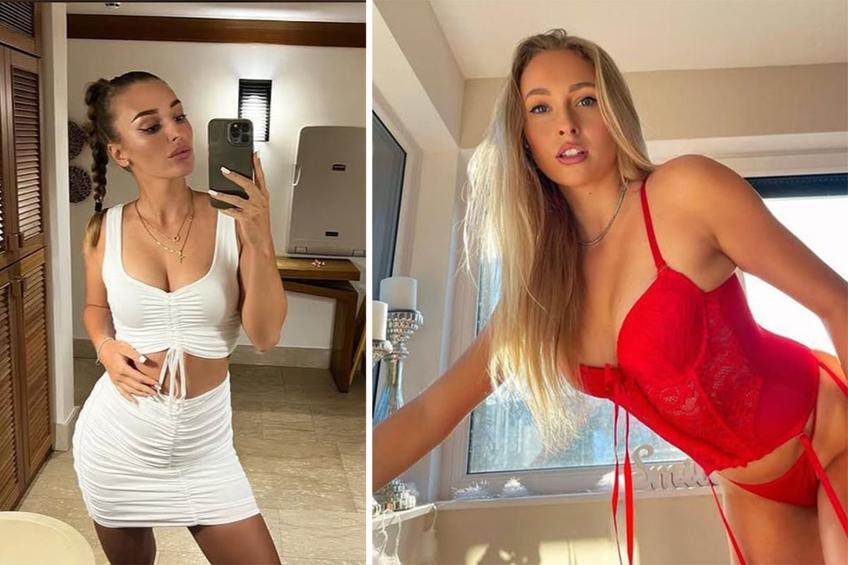 Fanny Stollar (dreapta) și Alexandra Dețiuc (stânga), două dintre cele mai frumoase jucătoare de tenis