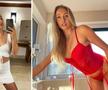 Fanny Stollar (dreapta) și Alexandra Dețiuc (stânga), două dintre cele mai frumoase jucătoare de tenis