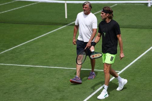 Goran Ivanisevic și Stefanos Tsitsipas/Foto: Getty Images