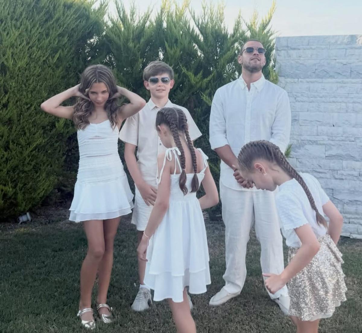 Familia lui Cristi Borcea în vacanță în Grecia
