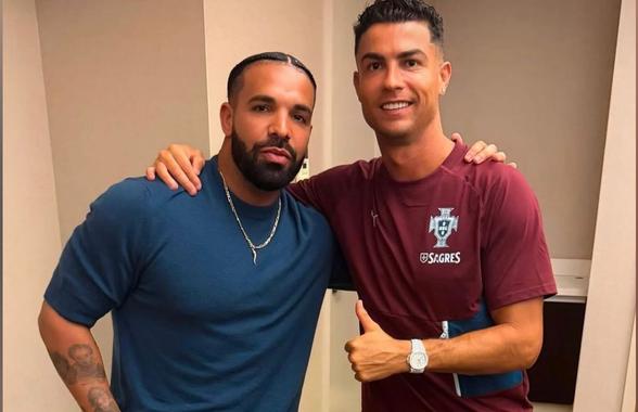 Drake s-a fotografiat cu Cristiano Ronaldo și a remarcat un detaliu inedit: „Jur asta!”