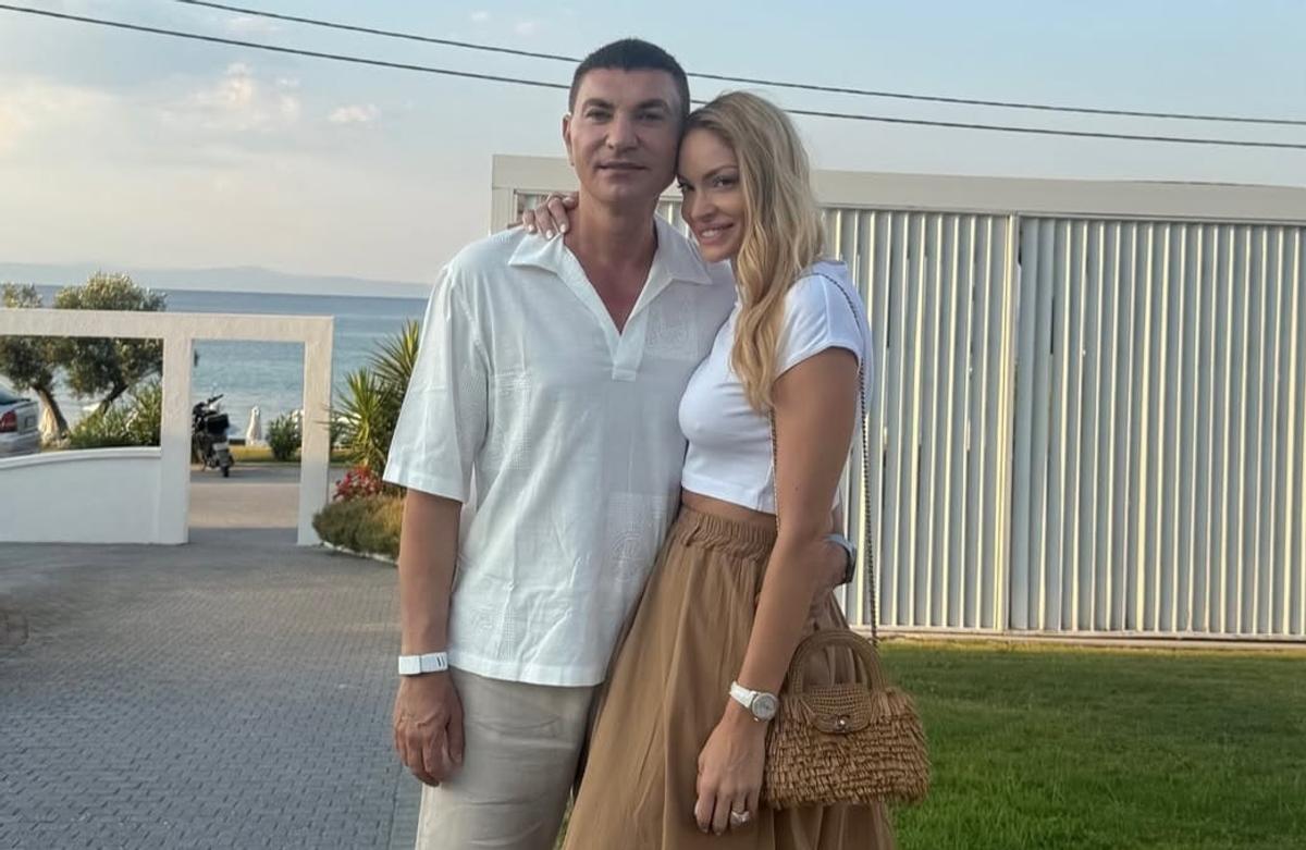 Familia lui Cristi Borcea în vacanță în Grecia