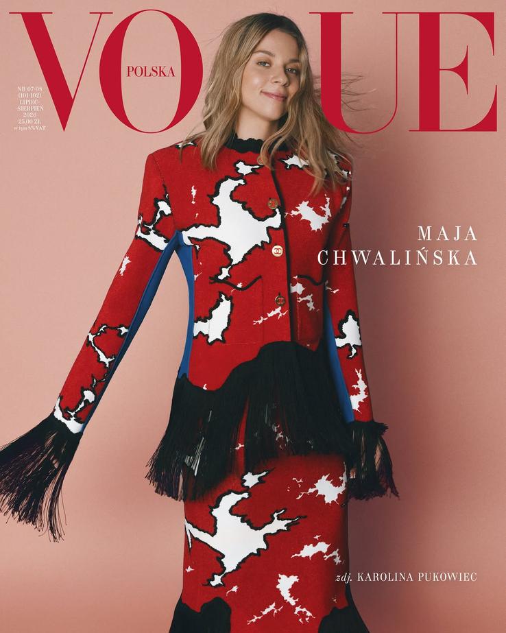Maja Chwalinska în Vogue Polonia Foto: Instagram