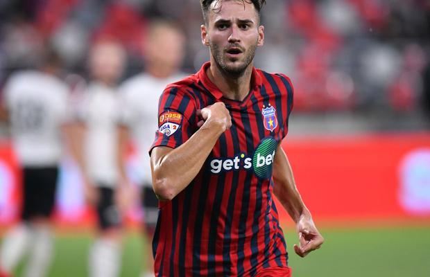 Fază controversată în Viitorul Tg. Jiu - CSA Steaua » Chipirliu a căzut în careu, dar s-a ales doar cu „galben” pentru simulare