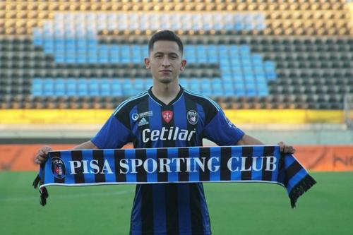 Olimpiu Moruțan (23 de ani, mijlocaș ofensiv) a fost prezentat la Pisa
Foto: Pisa