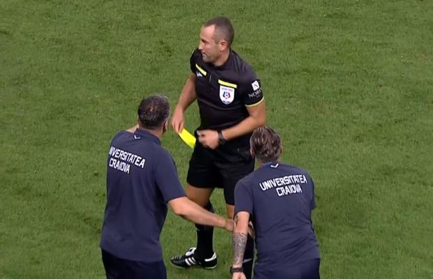 Fază complicată în Universitatea Craiova - Hermannstadt » Penalty dictat cu VAR după o analiză de 3 minute