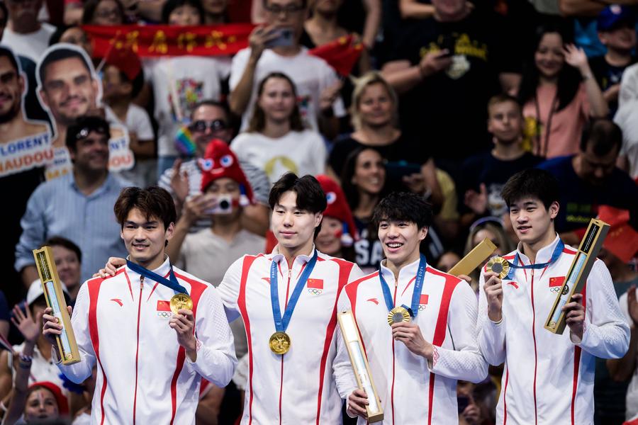 Echipa câștigătoare a Chinei la 4x100m mixt ULUITOR! Pan Zhanle a coborât sub 46 de secunde în proba de ștafetă 4x100m mixt! China a bătut SUA după 64 de ani!