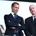 Aleksander Ceferin, președintele UEFA și Gianni Infantino, președintele FIFA // FOTO: Guliver/GettyImages