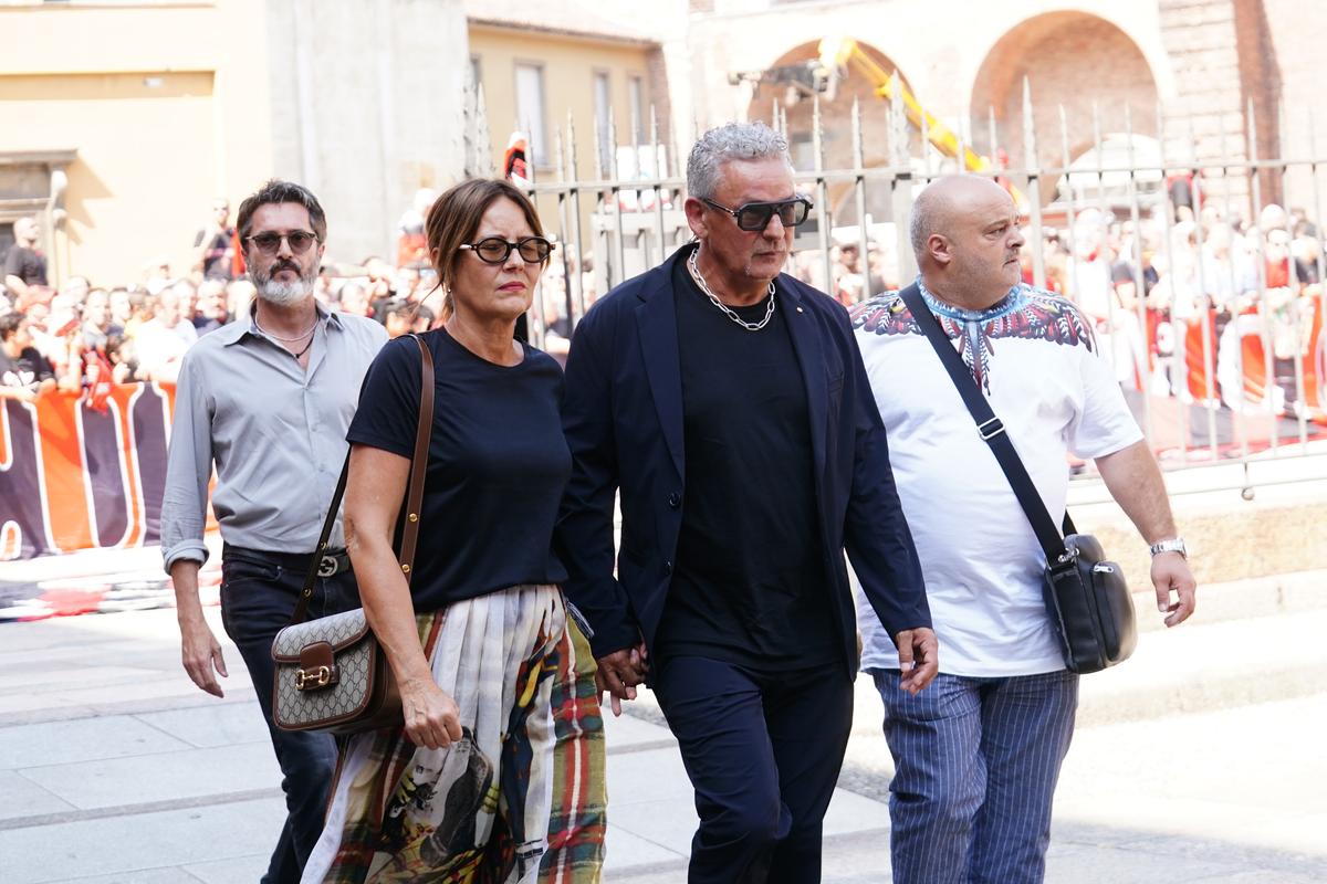Imagini impresionante: Franco Baresi a fost înmormântat azi la Milano