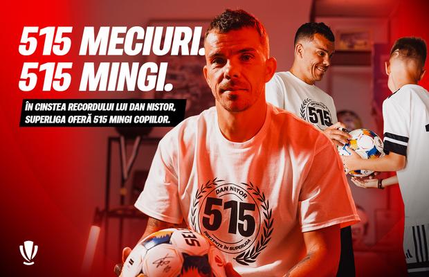 515 meciuri. 515 mingi. Un record care inspiră generații
