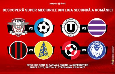Super meciuri în liga secundă din România! Descoperă cele mai tari partide din etapa a doua