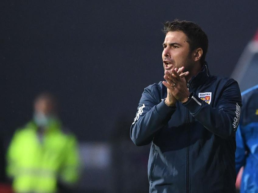 România U21 a învins Finlanda U21, scor 3-1. Adrian Mutu (41 de ani) a debutat cu o victorie. FOTO: FRF.ro