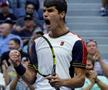 Carlos Alcaraz l-a învins pe Stefanos Tsitsipas / Sursă foto: Twitter US Open