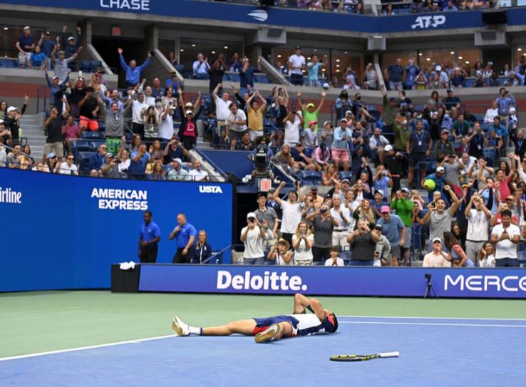 Carlos Alcaraz l-a învins pe Stefanos Tsitsipas / Sursă foto: Twitter US Open