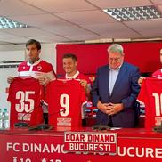 Constantin Nica, în dreapta, prezentat la Dinamo în septembrie 2021 / Sursă foto: Arhivă GSP