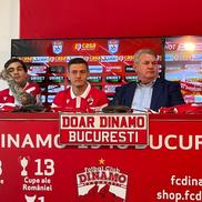 Constantin Nica, în dreapta, prezentat la Dinamo în septembrie 2021 / Sursă foto: Arhivă GSP