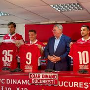 Constantin Nica, în dreapta, prezentat la Dinamo în septembrie 2021 / Sursă foto: Arhivă GSP