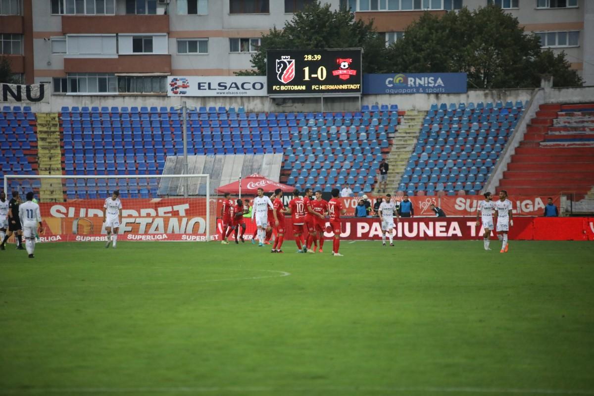 FC Botoșani - Hermannstadt 2-2 » Remiză spectaculoasă la Botoșani: 4 goluri și două eliminări, la debutul lui Alexa