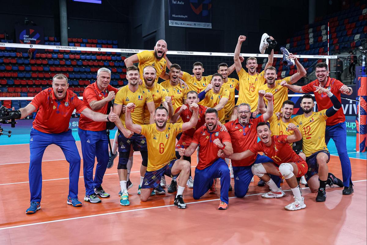 România, victorie istorică la Campionatul European de volei! Imagini de colecție