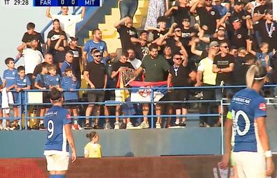 Scandal uriaș în meciul Farului din Liga Campionilor: galeria, EVACUATĂ din cauza mesajului cu conotații politice