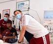Rapidiștii au adus zâmbete pe chipurile copiilor internați la Spitalul „Marie Curie” din București: „Când îi vezi îți dai seama că tu nu ai nicio problemă”