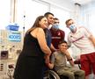 Rapidiștii au adus zâmbete pe chipurile copiilor internați la Spitalul „Marie Curie” din București: „Când îi vezi îți dai seama că tu nu ai nicio problemă”