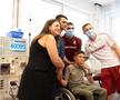 Claudiu Micovschi și Denis Ciobotariu, la Spitalul Clinic de Urgență pentru Copii „Marie Curie” din București