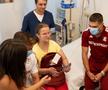 Claudiu Micovschi și Denis Ciobotariu, la Spitalul Clinic de Urgență pentru Copii „Marie Curie” din București