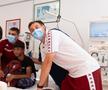 Claudiu Micovschi și Denis Ciobotariu, la Spitalul Clinic de Urgență pentru Copii „Marie Curie” din București