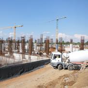 Lucrările la noul stadion din Trivale sunt în toi. Pitești, 2 septembrie 2026 / FOTO: Andrei Furnigă (GSP)