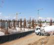 Lucrările la noul stadion din Trivale sunt în toi. Pitești, 2 septembrie 2026 / FOTO: Andrei Furnigă (GSP)