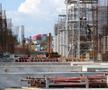 Lucrările la noul stadion din Trivale sunt în toi. Pitești, 2 septembrie 2026 / FOTO: Andrei Furnigă (GSP)