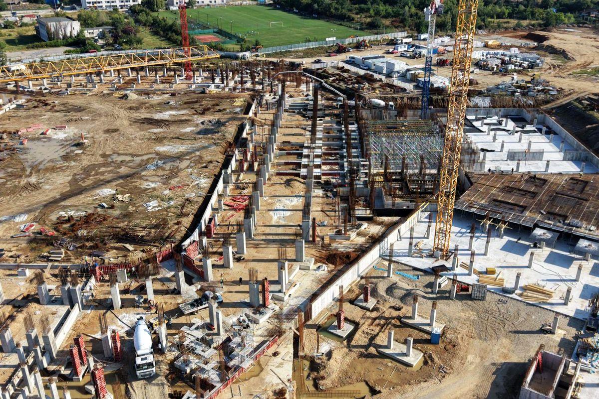 Macarale în Trivale » Imagini de pe șantier cu lucrările la noul stadion al lui FC Argeș - 2 septembrie 2026