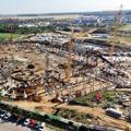 Imagini din dronă cu șantierul stadionului „Nicolae Dobrin”, la începutul lui septembrie 2026