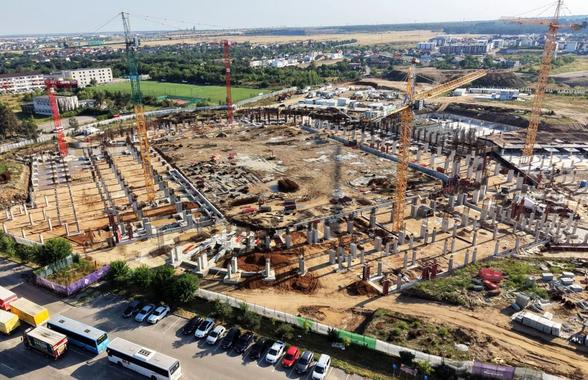 Am intrat pe singurul stadion din România unde se lucrează zi-lumină » 300 de oameni pe șantier, GSP are detalii: „Ritmul e accelerat la maximum”