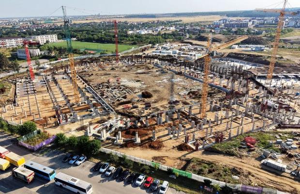 Am intrat pe singurul stadion din România unde se lucrează zi-lumină » 300 de oameni pe șantier, GSP are detalii: „Ritmul e accelerat la maximum”