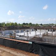 Lucrările la noul stadion din Trivale sunt în toi. Pitești, 2 septembrie 2026 / FOTO: Andrei Furnigă (GSP)