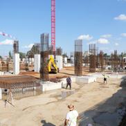 Lucrările la noul stadion din Trivale sunt în toi. Pitești, 2 septembrie 2026 / FOTO: Andrei Furnigă (GSP)
