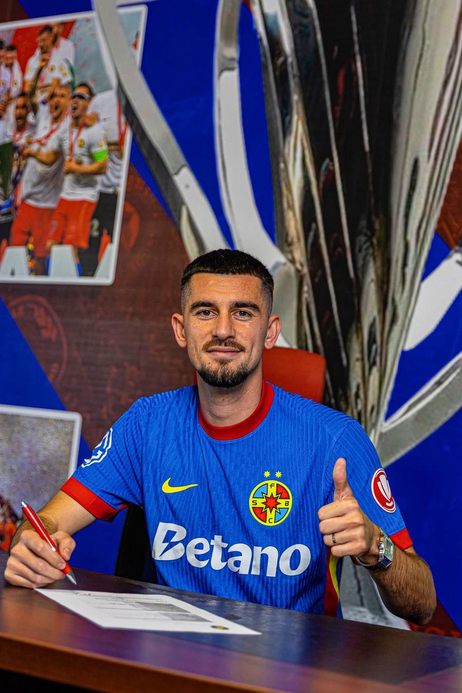 Meriton Korenica, noul „nouar” de la FCSB » Mijlocașul a fost prezentat oficial