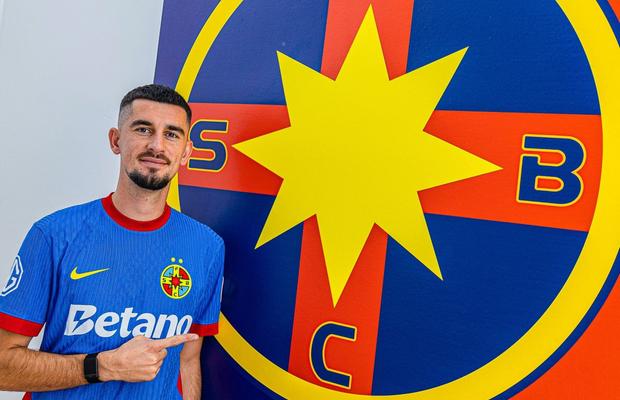 Meriton Korenica, noul „nouar” de la FCSB » Mijlocașul a fost prezentat oficial