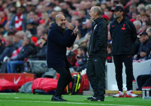 Pep Guardiola, furios pe arbitrul de la Liverpool - Manchester City // sursa foto: Imago