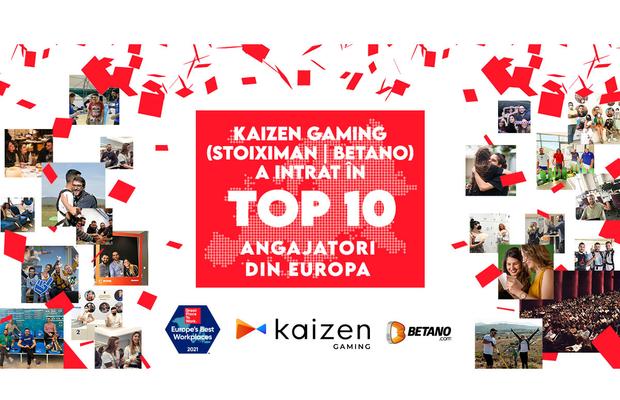 Kaizen Gaming este în Top 10 al celor mai bune locuri de muncă din Europa