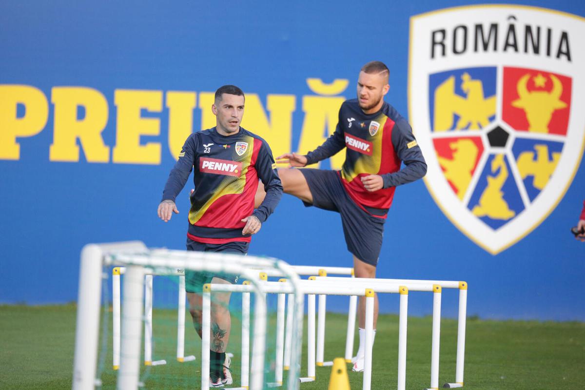 Imagini de la antrenamentul României » Rădoi a avut lotul complet