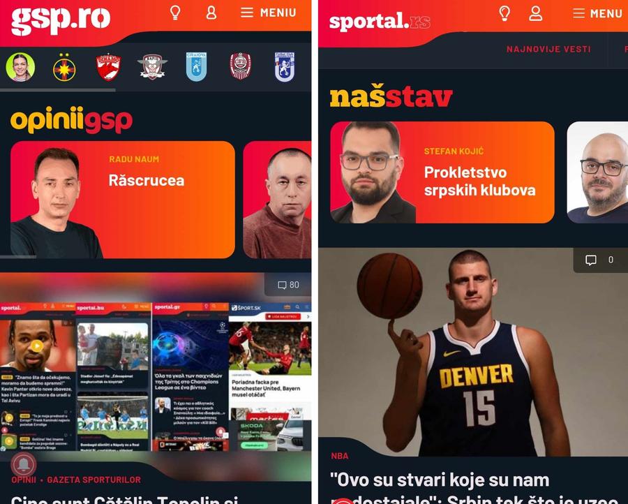 Zona de „Opinii” de pe GSP și cea de pe Sportal Serbia Cine sunt Cătălin Țepelin și echipa GSP: modelul românesc a fost copiat de Ringier pentru siteurile sale de sport din Grecia, Serbia, Ungaria, Slovacia, Kenya, Uganda și Nigeria